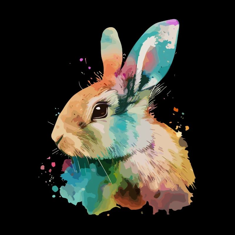 Cute little rabbit For rabbit lovers Colorful