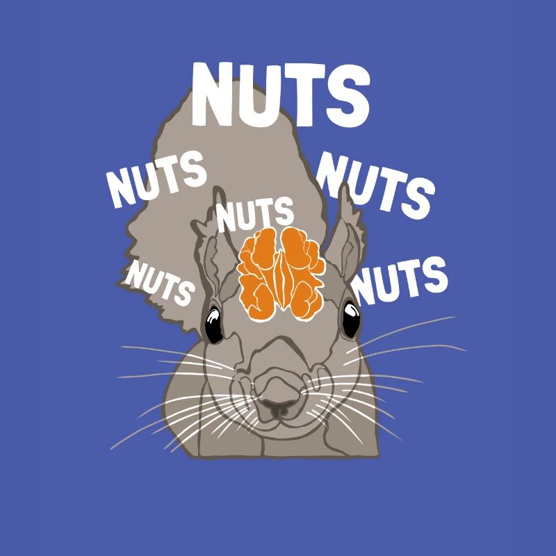 Nuts Brain Fuchshörnchen Grauhörnchen Squirrel