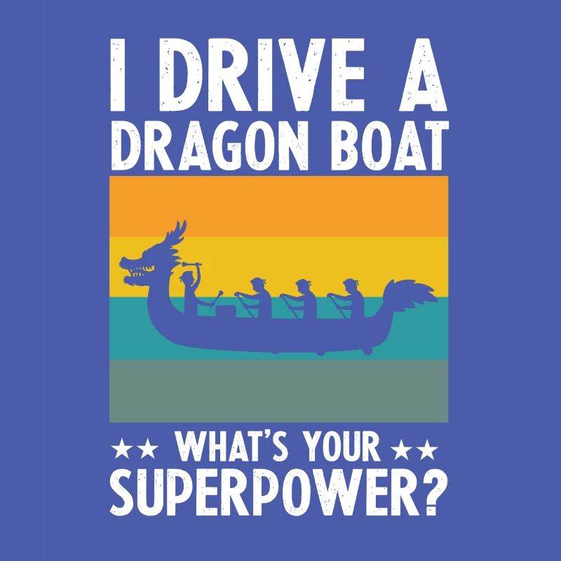 Drachenboot und Drachenboot Crew