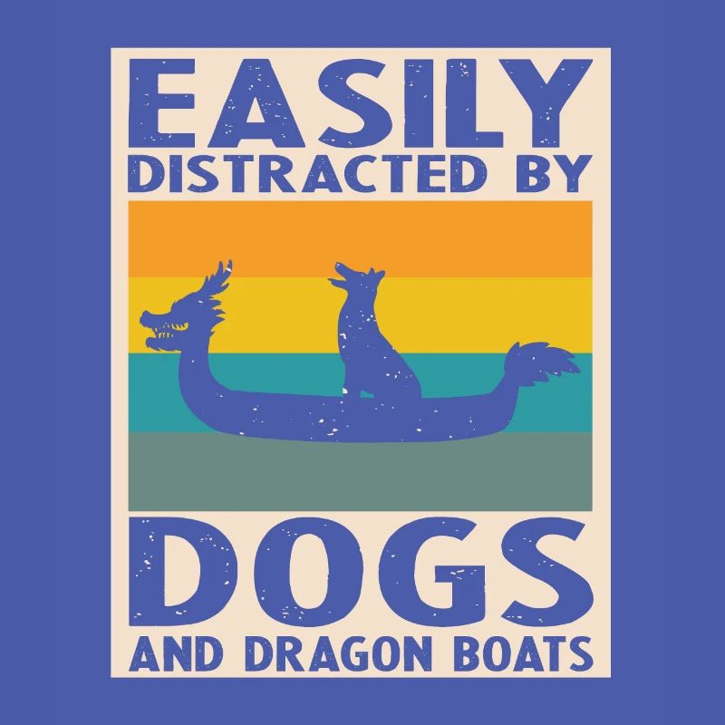 Drachenboot und Drachenboot Crew