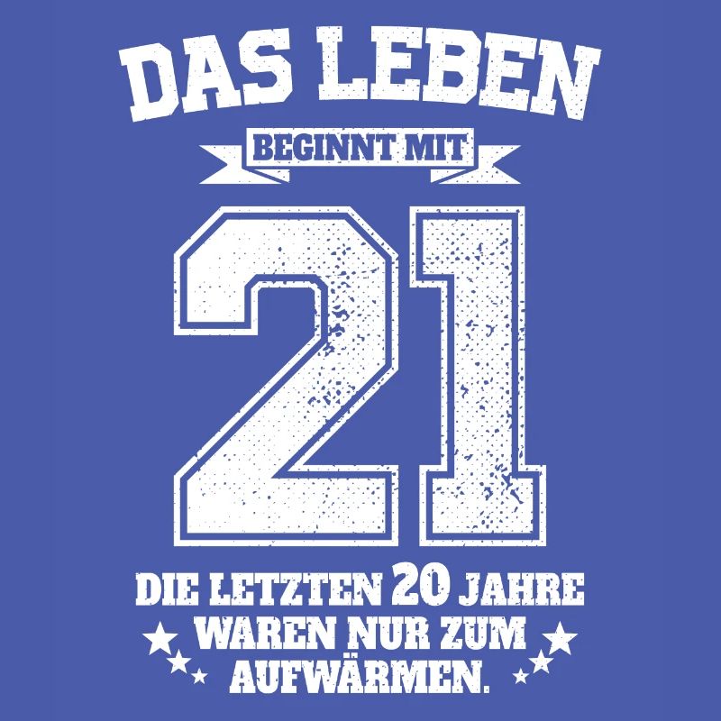 21. Geburtstag Geschenk Das Leben Beginnt Mit 21