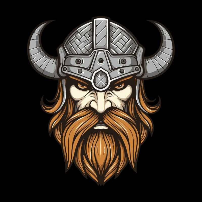 Wikinger Krieger Valhalla Kopf