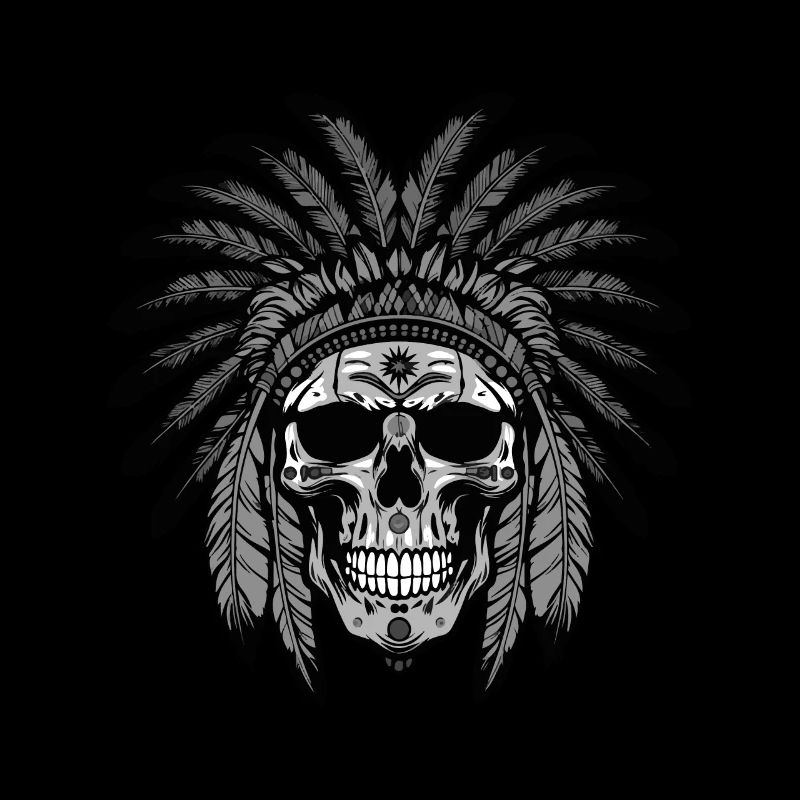 Apache Skull Indian Chief