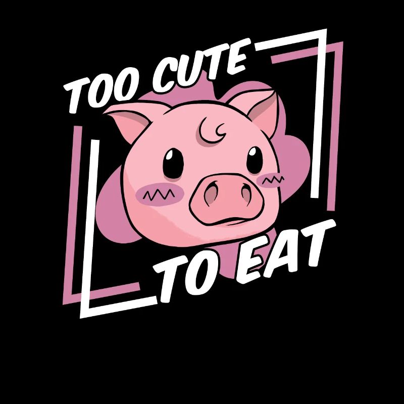 Trop mignon pour manger végétalien végétalien végétalien