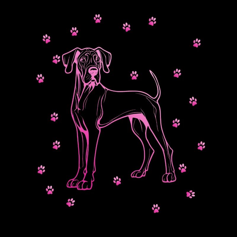 Great Dane with small paws