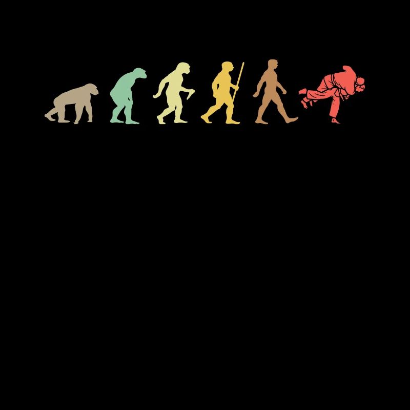 Vintage Judo Retro Kampfkunst Evolution