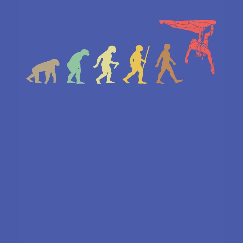 Climbing Retro Rock Climbing Evolution Climber