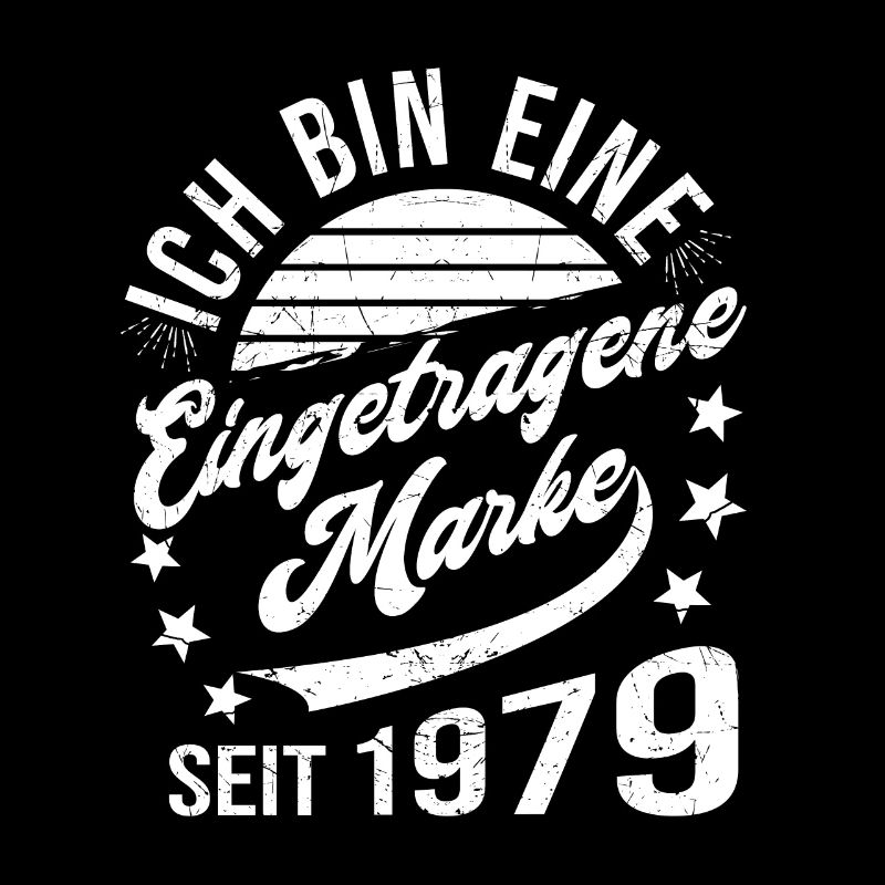 45. Geburtstag Retro 45 Jahre Eingetragene Marke