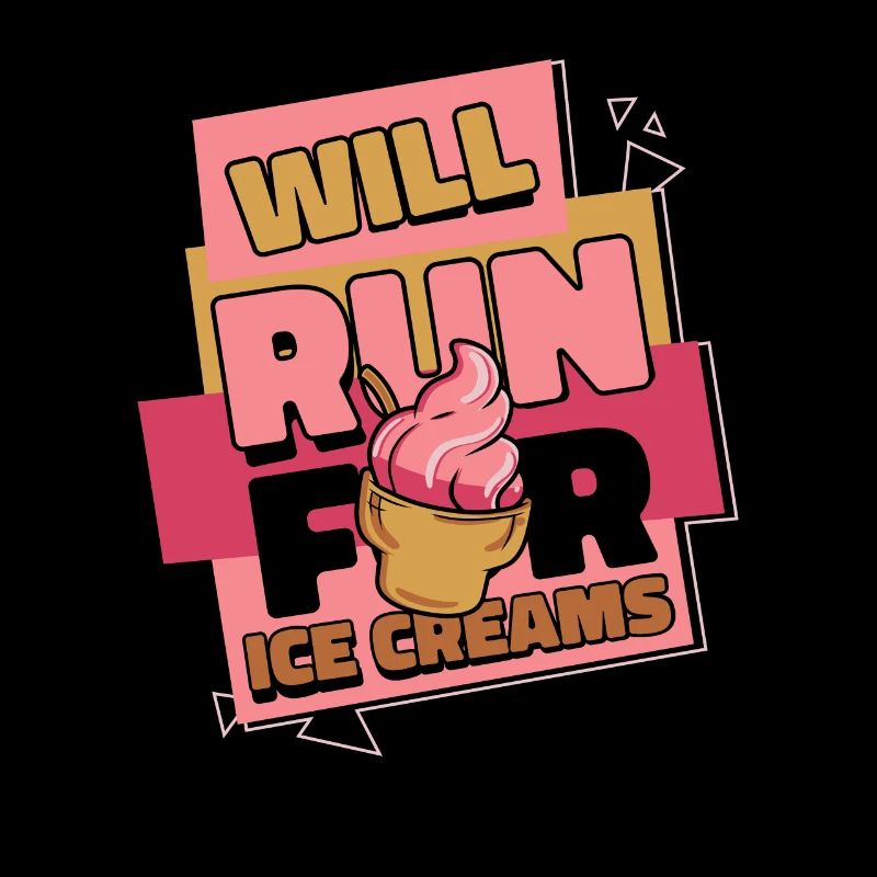Will Run For Ice Creams Gelato Maker Lover Ice