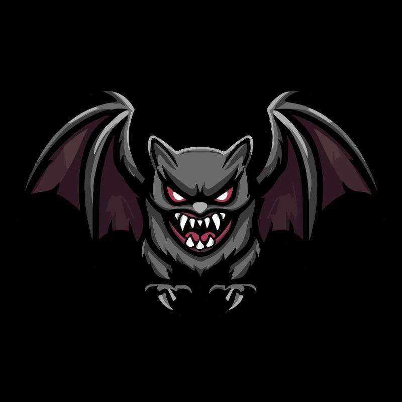 Fledermaus Halloween Comic Blutsauger