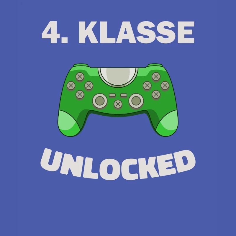 4. Klasse Gamer Deko Zocker Schule Kinder Geschenk