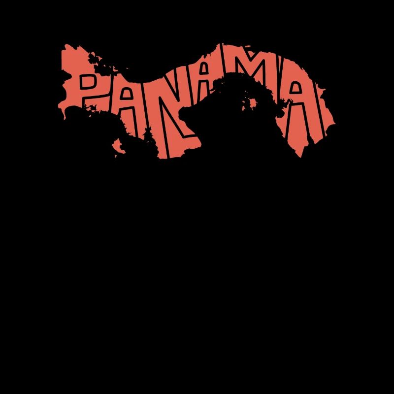 Panama Map Republic Caribbean South America Gift