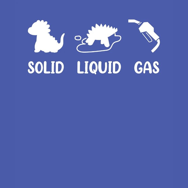 Solid Liquid Gas Dinosaurier Brennstoff Evolution