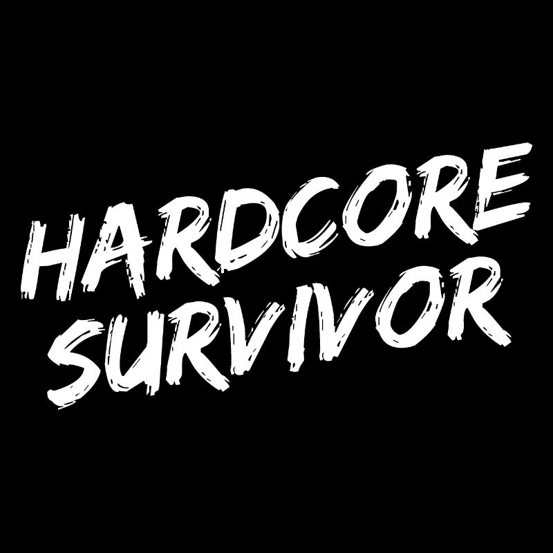 "Hardcore Survivor" White Brush Font