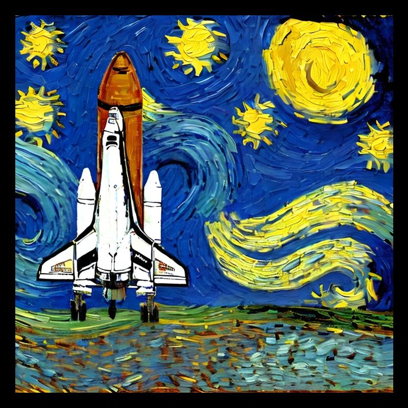 navette spatiale van gogh