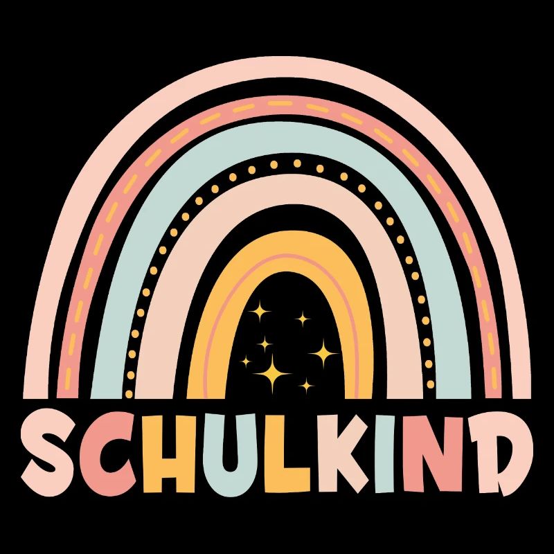 Schulkind Bunter Regenbogen