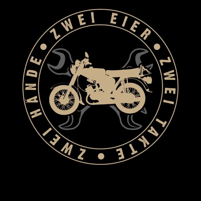 Simson S51, 2 hands, 2 eggs, 2 bars, DDR moped