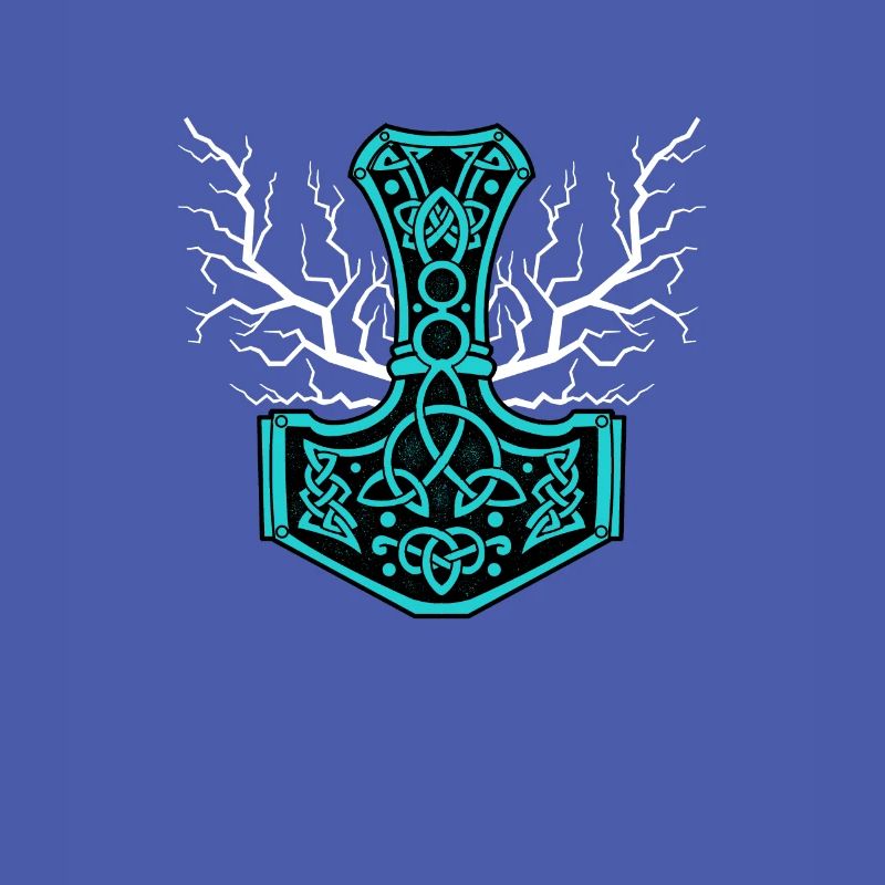 Le marteau de Thor avec flash - Mjölnir