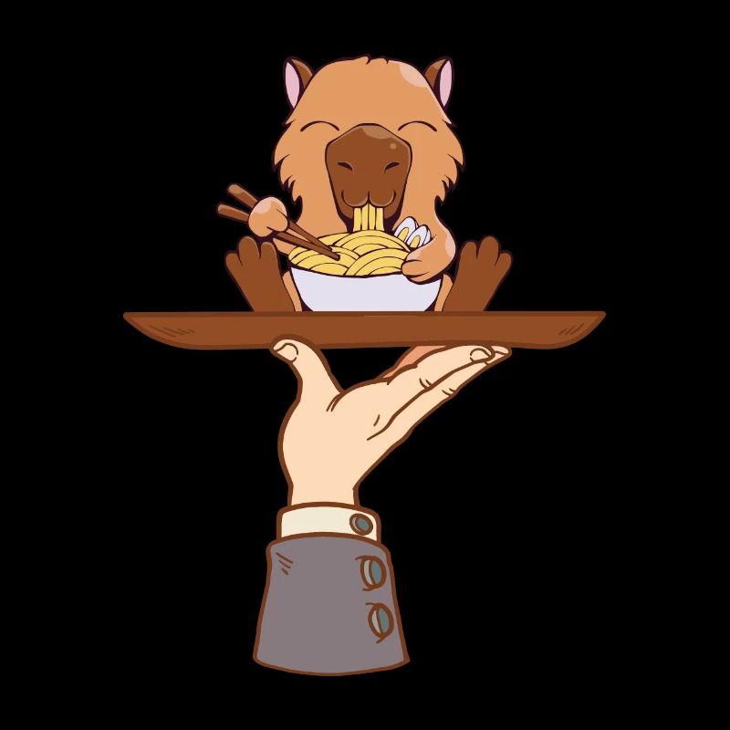 Capybara Ramen Kawaii