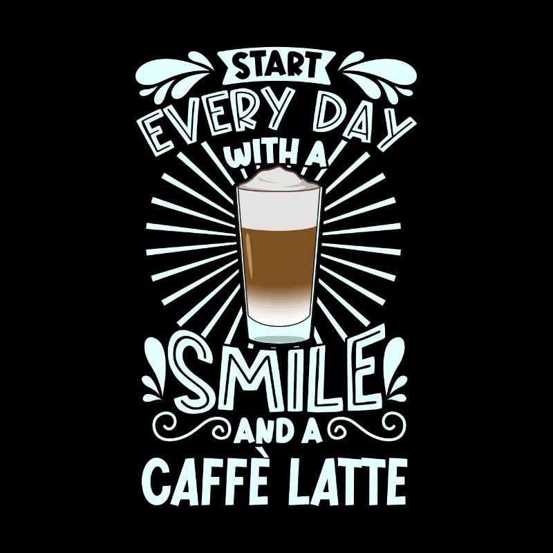 Lächeln mit Caffè Latte