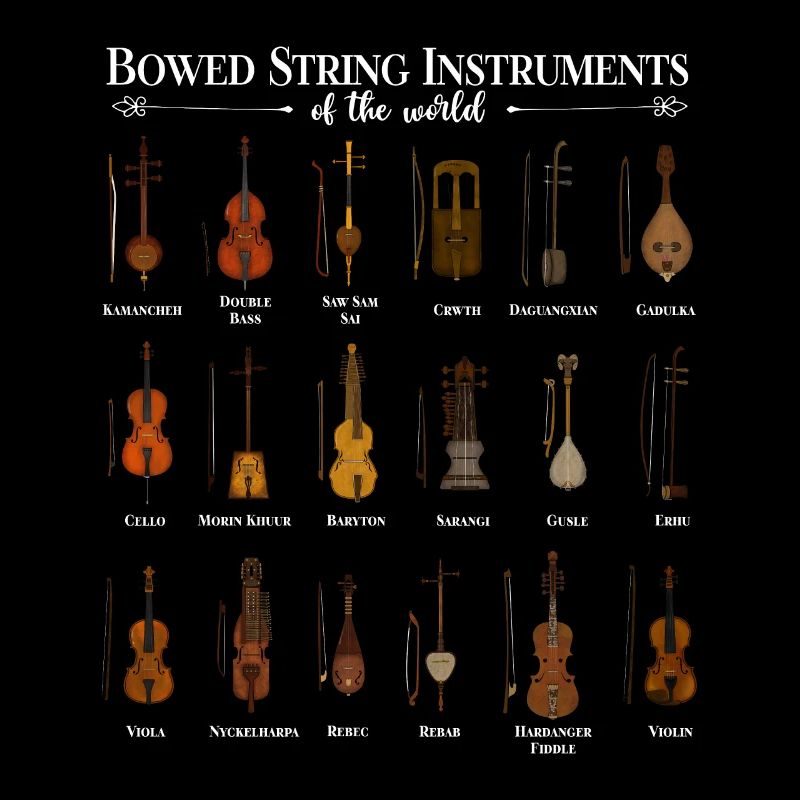 Divers instruments à cordes