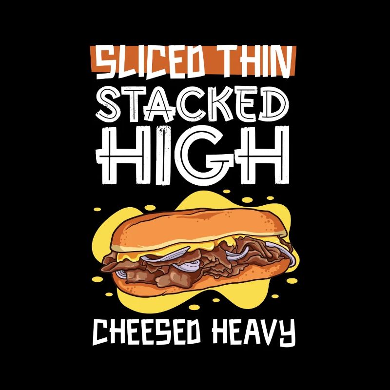 Tranché finement - Philly Cheesesteak