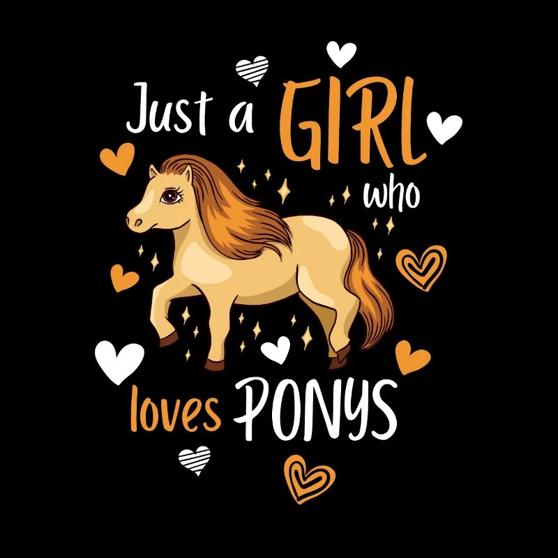 Ein Mädchen, das Ponys liebt, Dorfkind Geschenk
