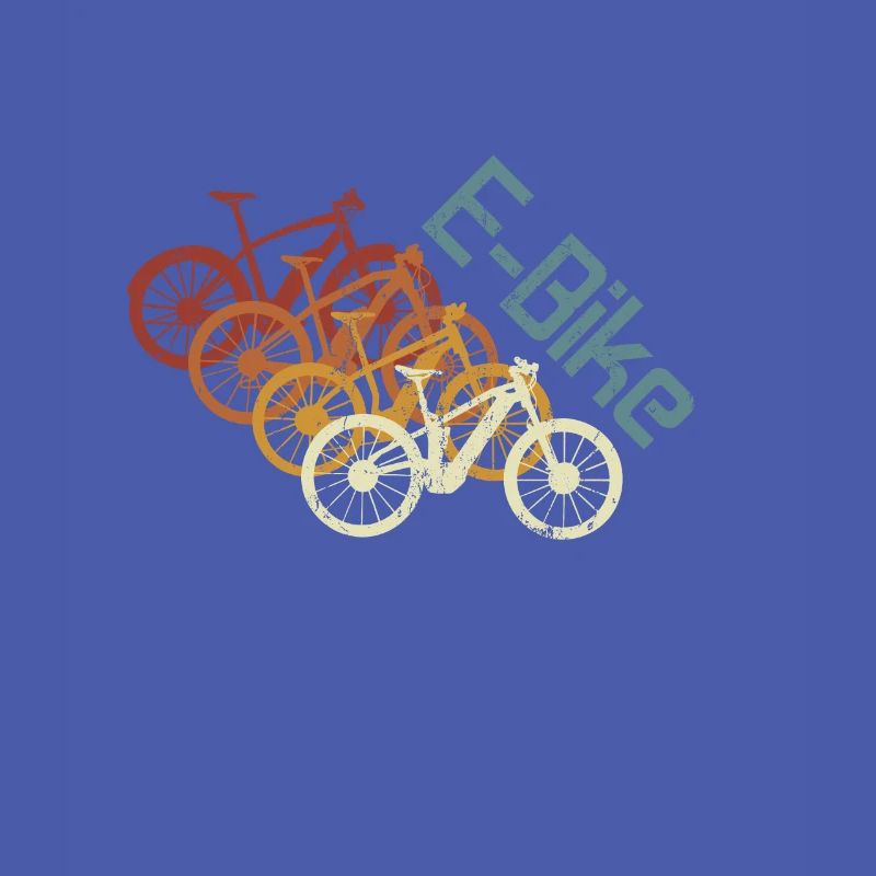 E-Bike, E-VTT, Retro coucher de soleil E-Biker