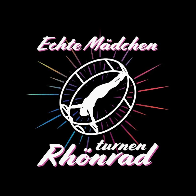 Echte Mädchen turnen Rhönrad