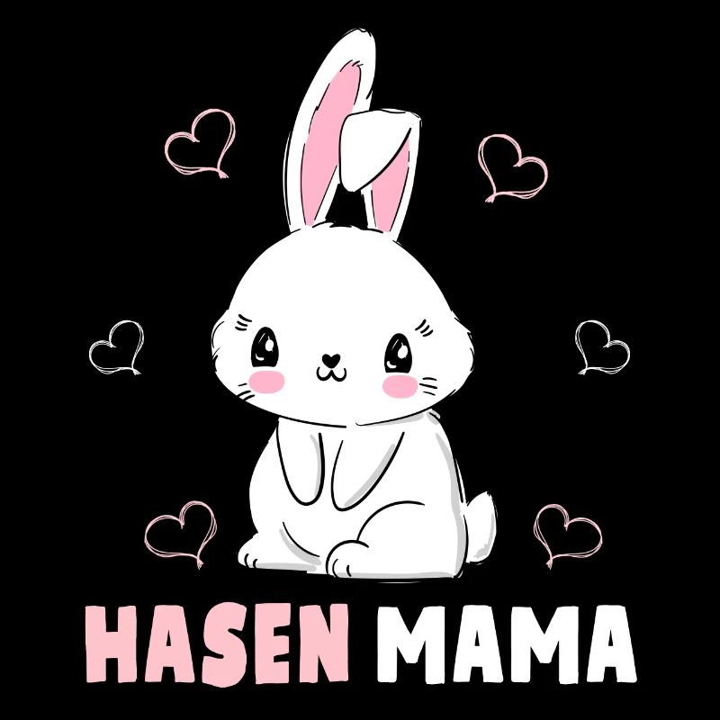 Süße Hasen Mama Ostern Mutter Häschen