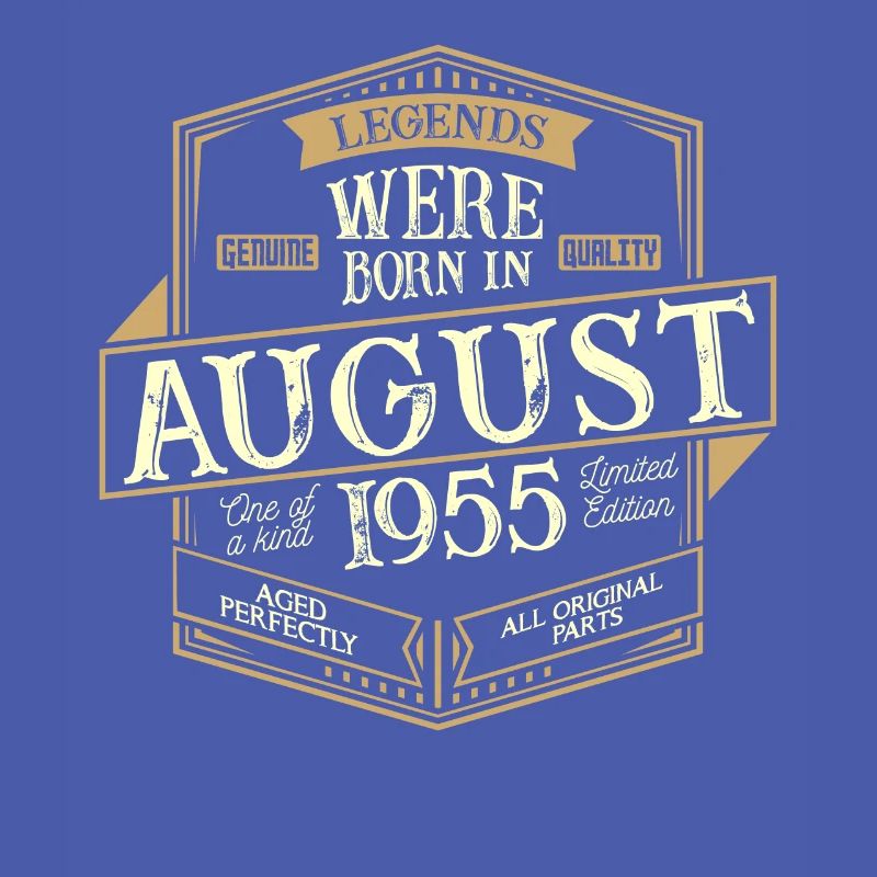 August 1955 Geburtstag Mann