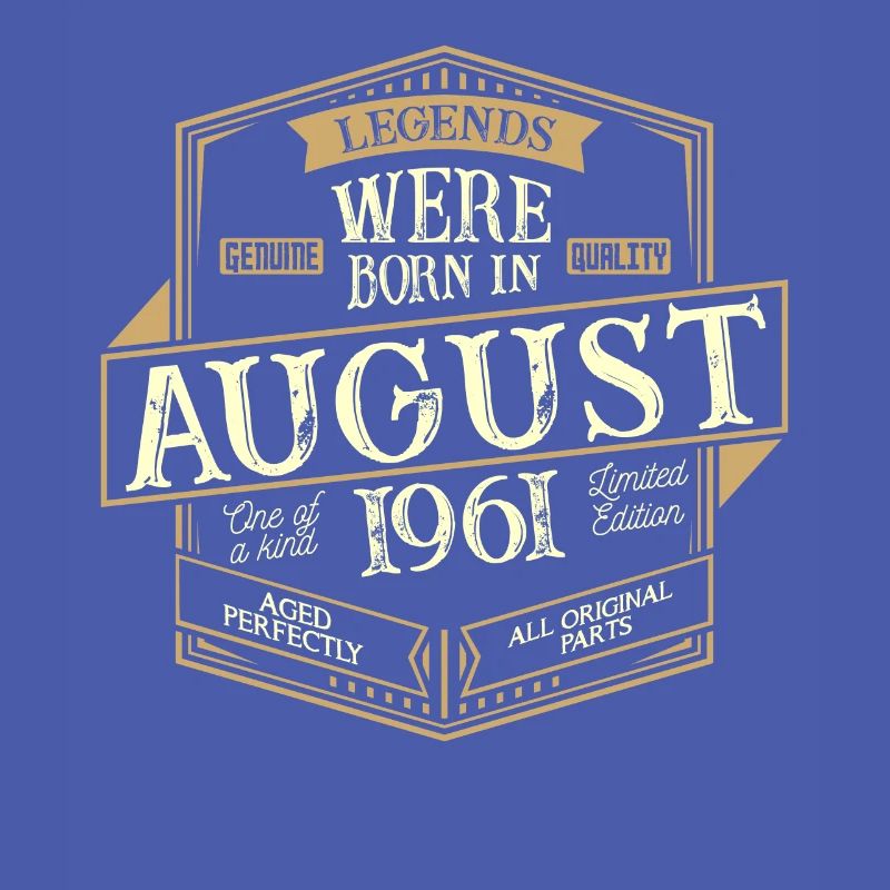 August 1961 Geburtstag Mann