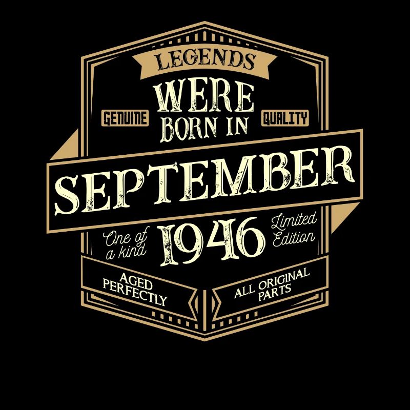 September 1946 Geburtstag Mann