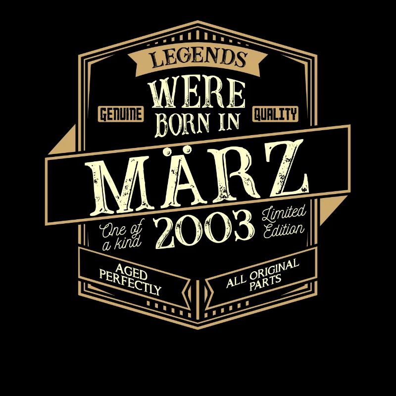 März 2003 Geburtstag Mann
