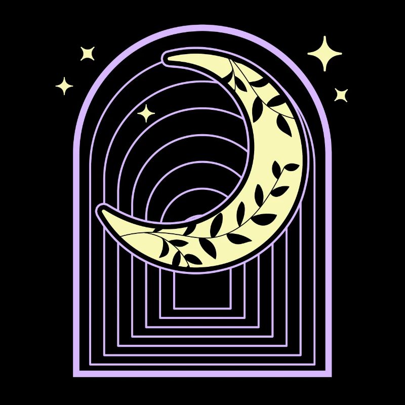 Croissant Pastel Goth Moon Sorcière