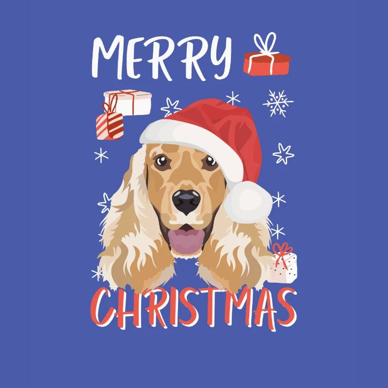 Deutsch Cocker Spaniel Merry Christmas