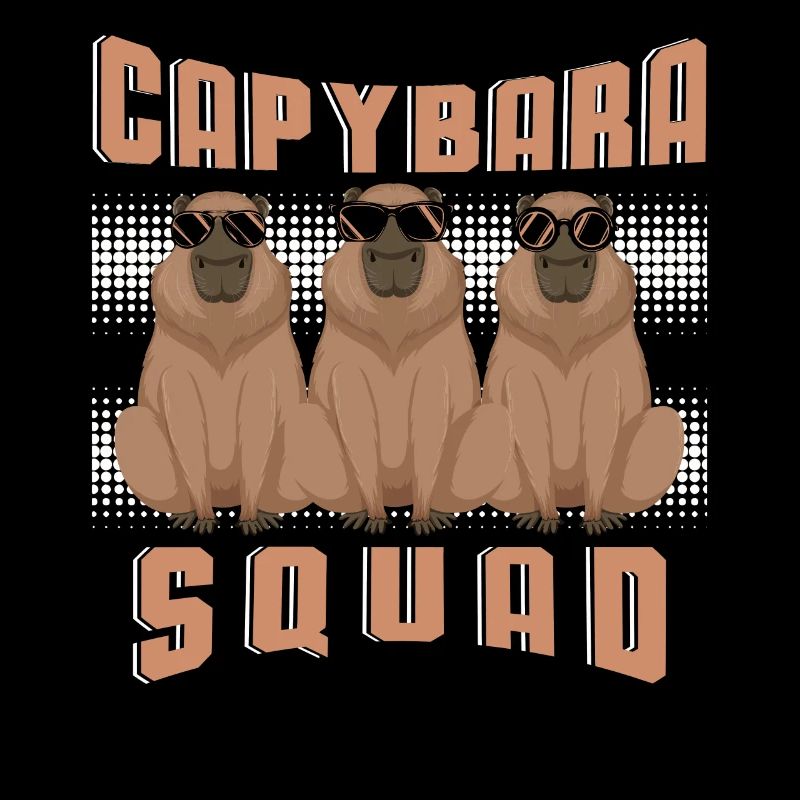 Escouade animale de rongeurs de Capybara