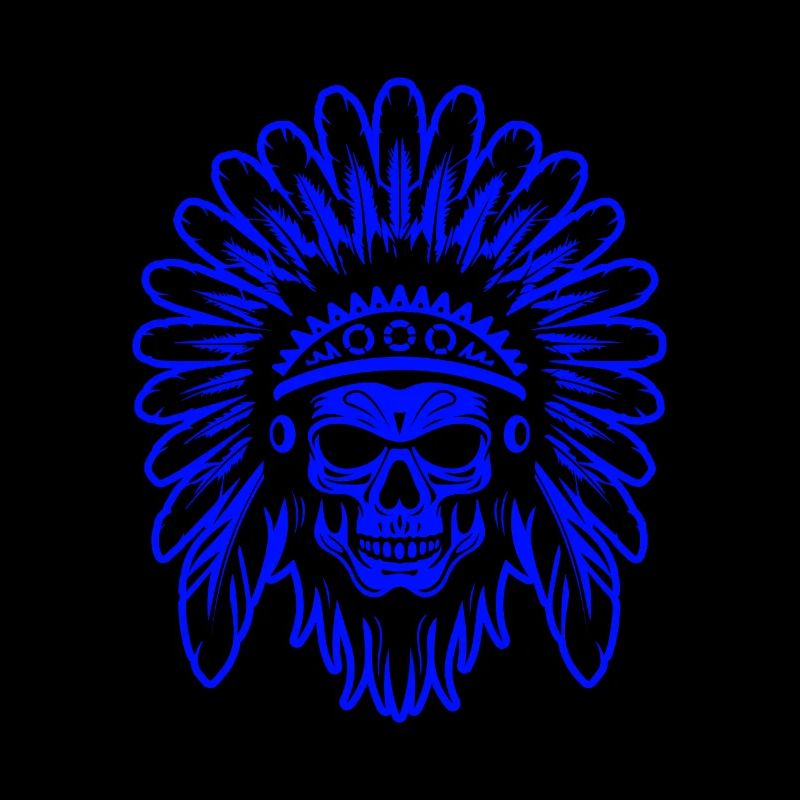 Apache Totenkopf Indianer