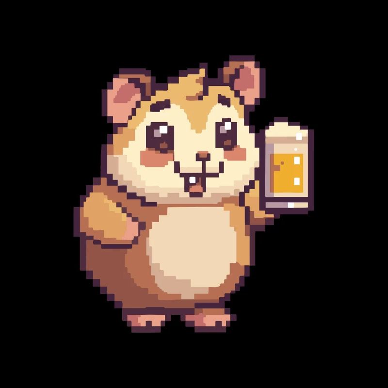 Hamster Pixel Bier