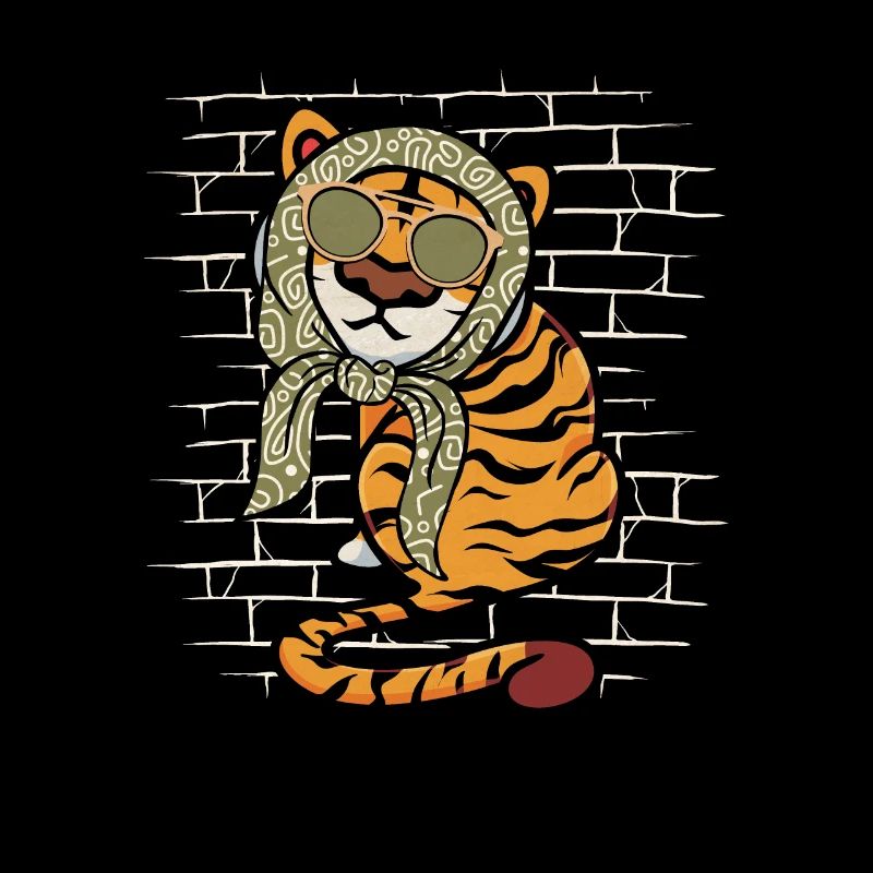 Écharpe de lunettes de soleil Tiger