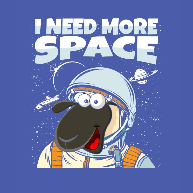 Sheep Astronaut I Need More Space
