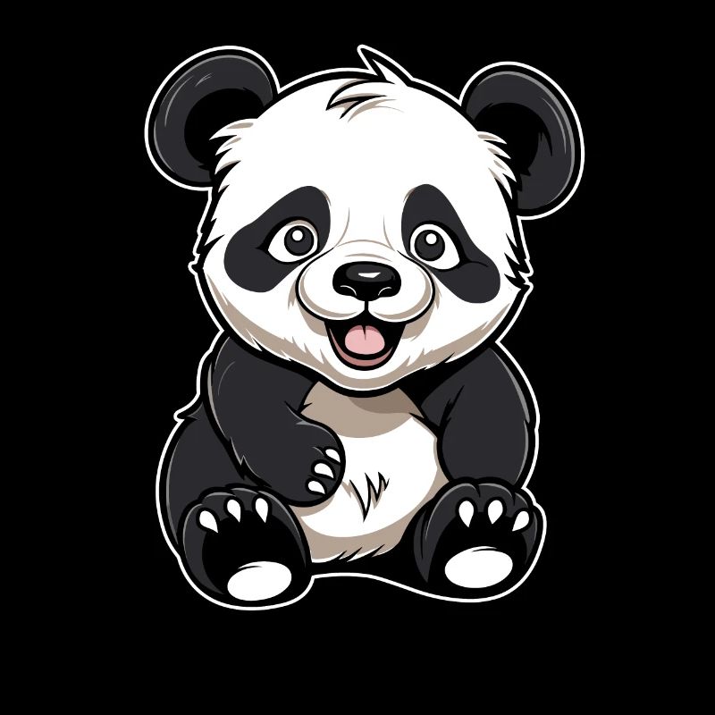 Big Panda Panda Bear Smiling