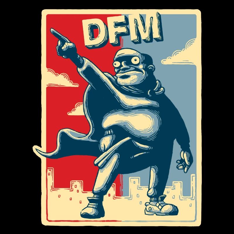Diarrhea motif "Big Business" rectangular