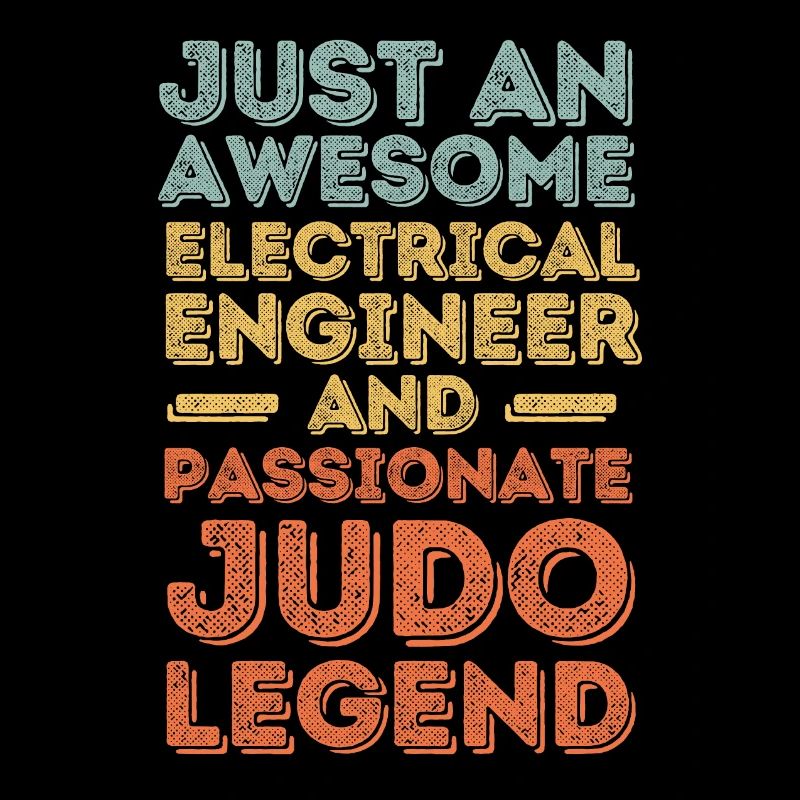 Electrical Engineer Judo retro