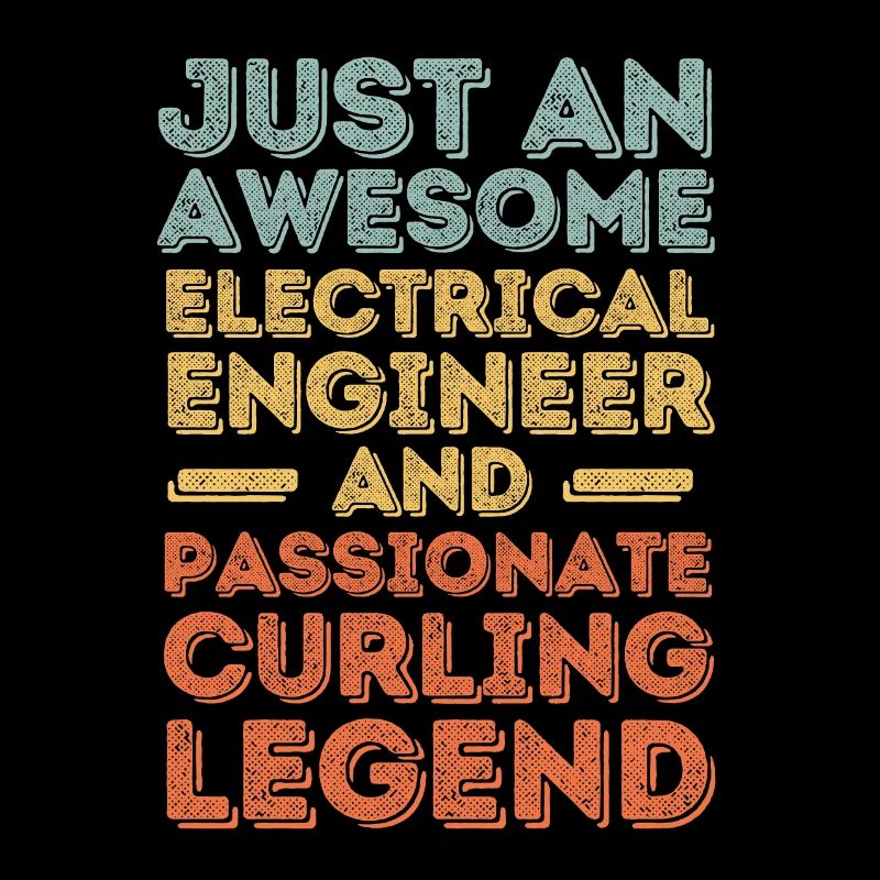 Electrical Engineer Curling retro