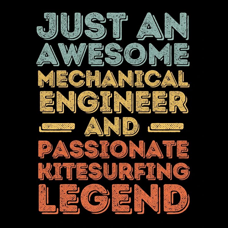 Mechanical Engineer Kitesurfing retro