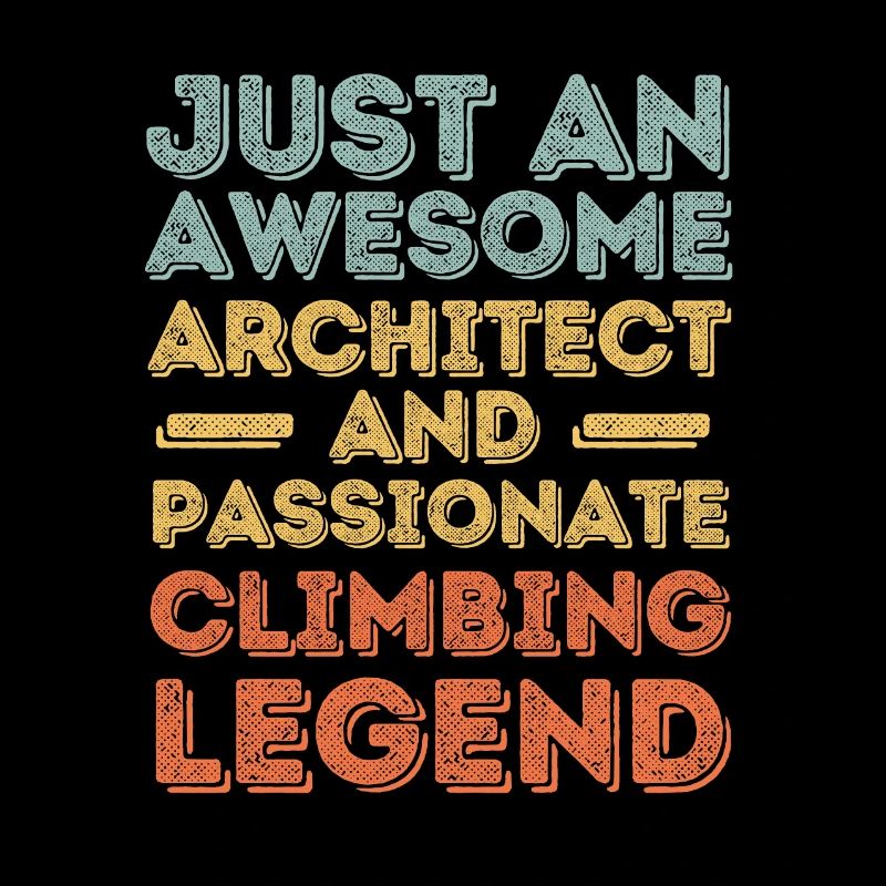 Architect climbing retro