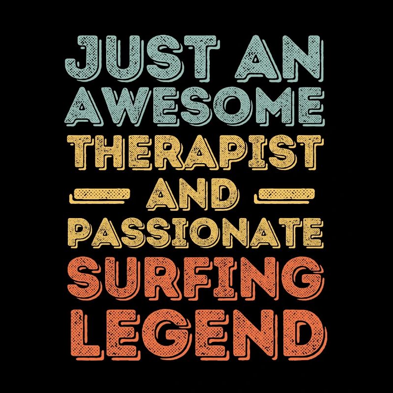 Therapist Surfing retro