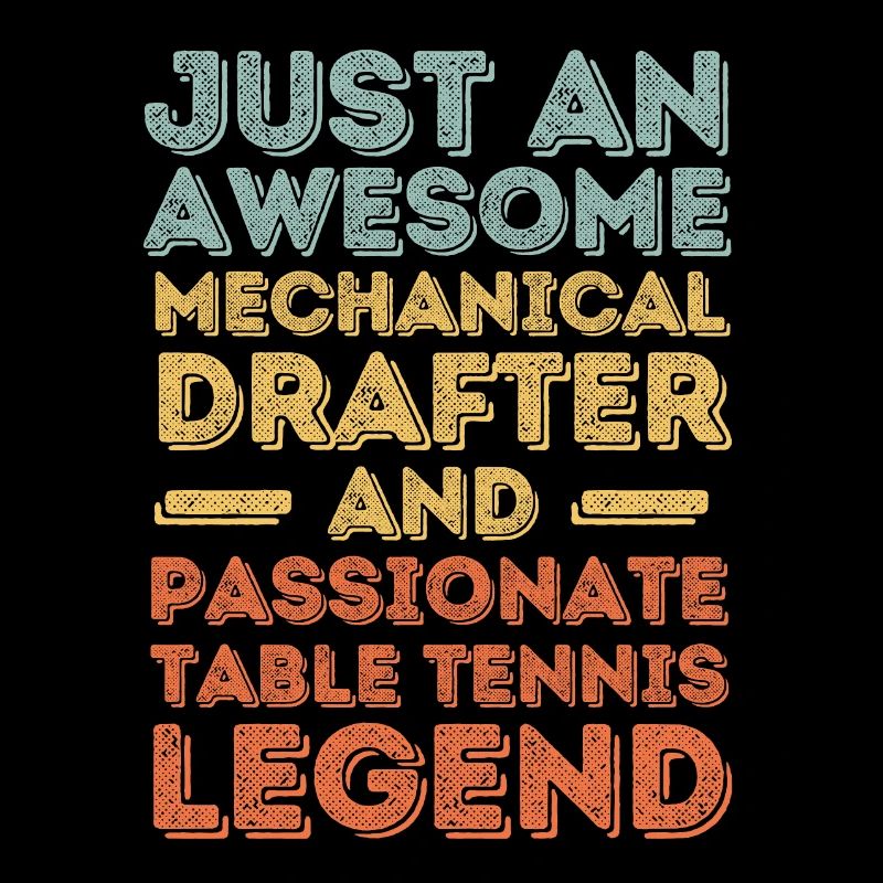 Technical draughtsman table tennis retro