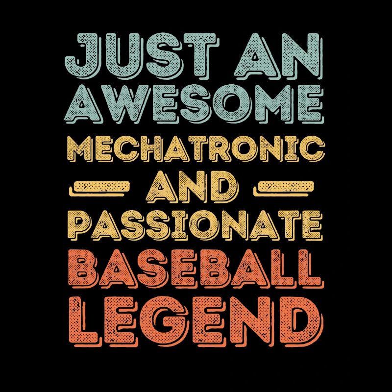 Mécatronique Technicien Baseball rétro